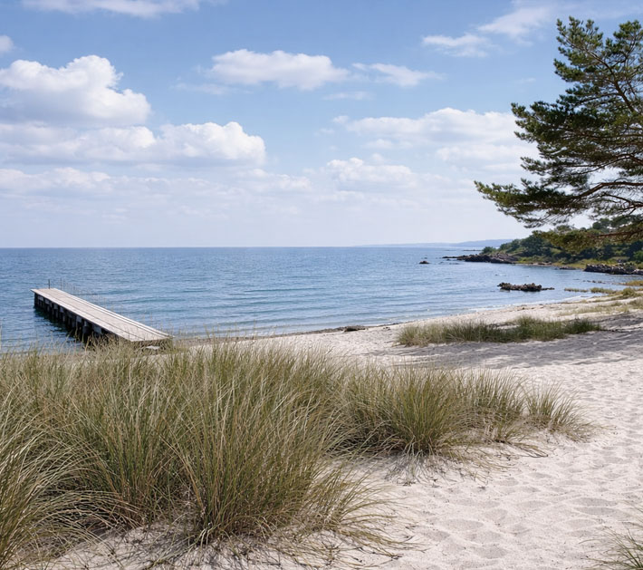 Melsted – kameralna plaża