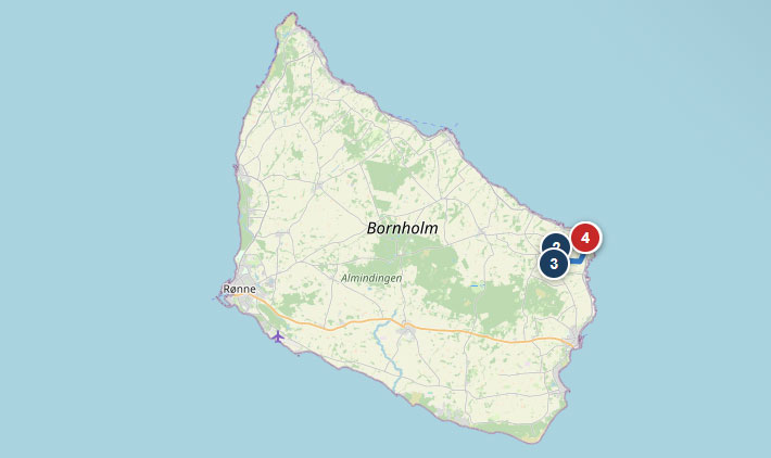 Mapa etapu 3 – Svaneke – Joboland