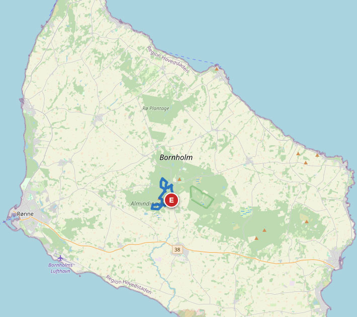 Trekking Ekkodalen - Mapa