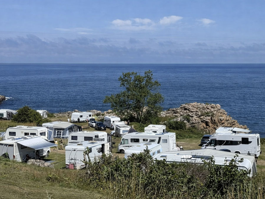 Kempingi na Bornholmie