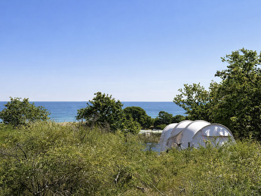 Tanie pola namiotowe na Bornholmie