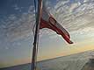 Polska banderna na morzu